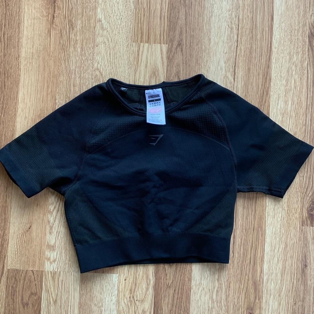 Gymshark Black Ultra Seamless Crop Top